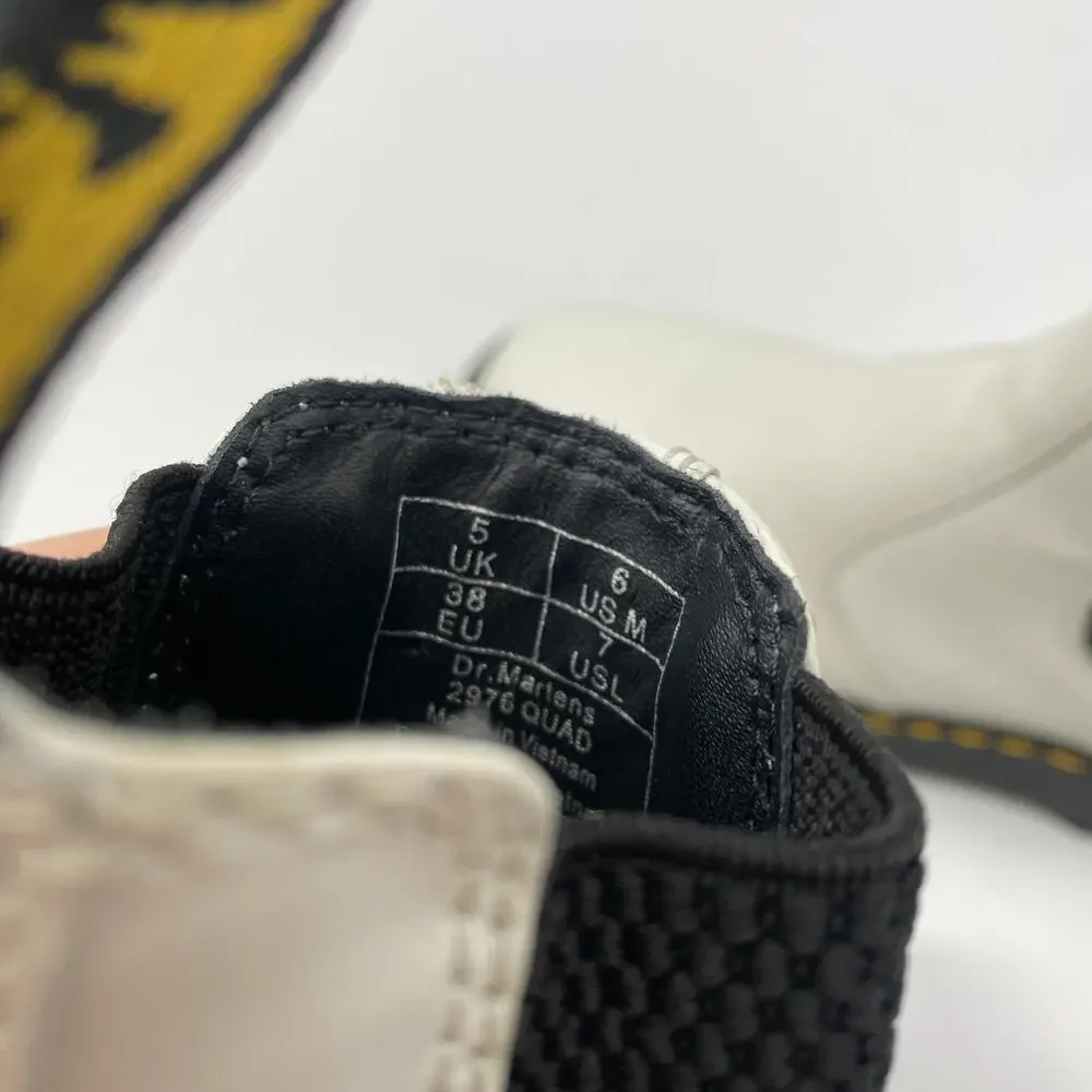 Dr. Martens white 2976 Smooth Leather Platform Chelsea Boots